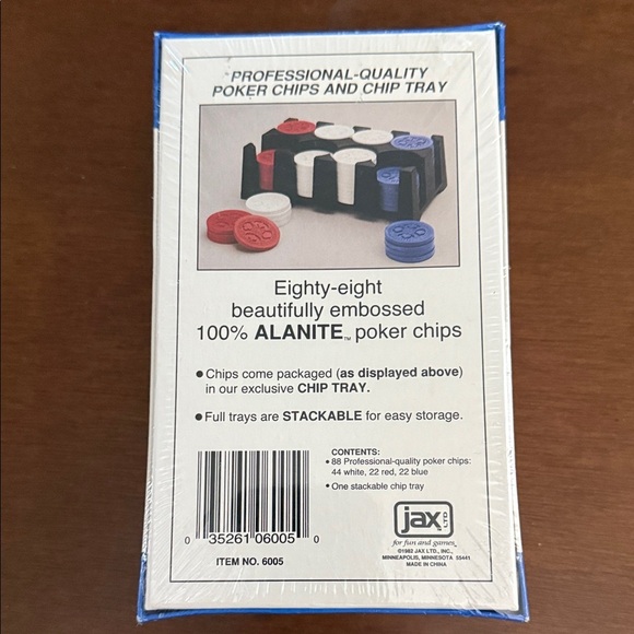 Professional Alanite Poker Chips with Stackable Tray. Brand New in box. - Picture 7 of 7